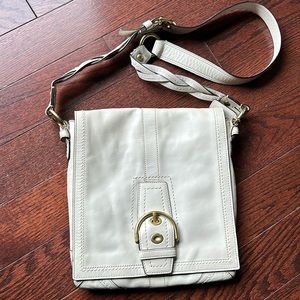 Coach Cream Leather crossbody bag